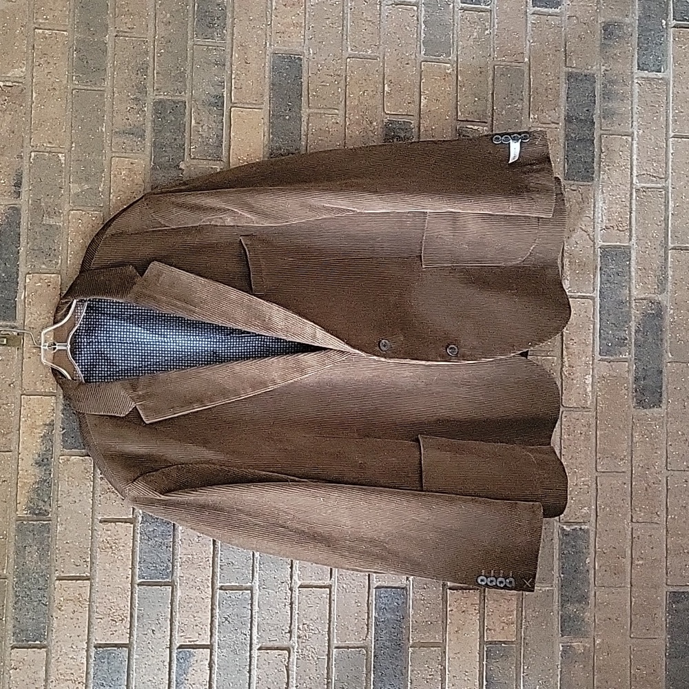 Johnny Bigg brown corduroy sport coat/blazer, size 50